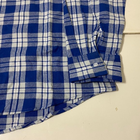 Indianapolis Colts FOCO Mens Flannel Plaid Long Sleeve Button Shirt Pocket - 2XL - Picture 9 of 15